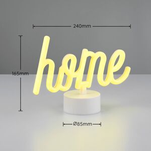 LED stolová lampa Casa, žltá, šírka 24 cm, plast