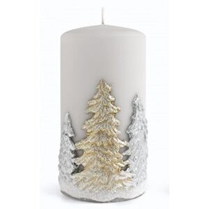 Dekoratívna sviečka Winter Trees Aj šedá