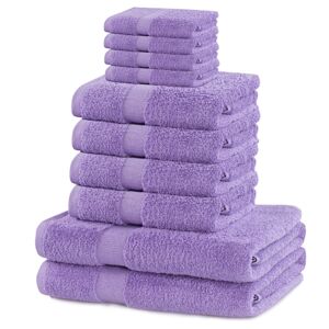 Sada ručníků DecoKing Kunis fialových