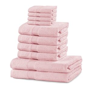 Sada ručníků DecoKing Kunis světle růžových